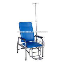 Médico manual silla de diálisis de sangre ajustable / silla de donante de sangre